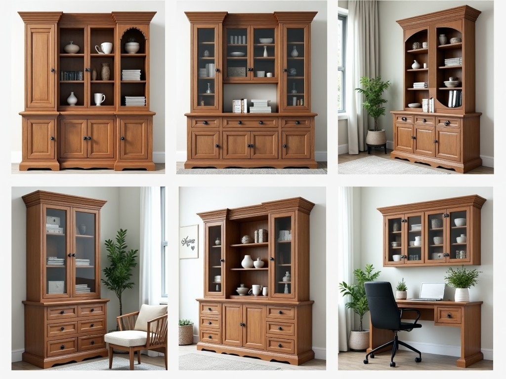 Custom cabinets tailored to fit perfectly under a staircase, maximizing space.