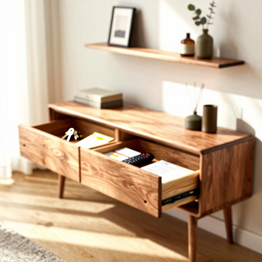 Smartly organized furniture in a modern living room