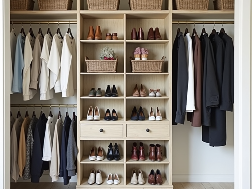 After: A well-organized closet