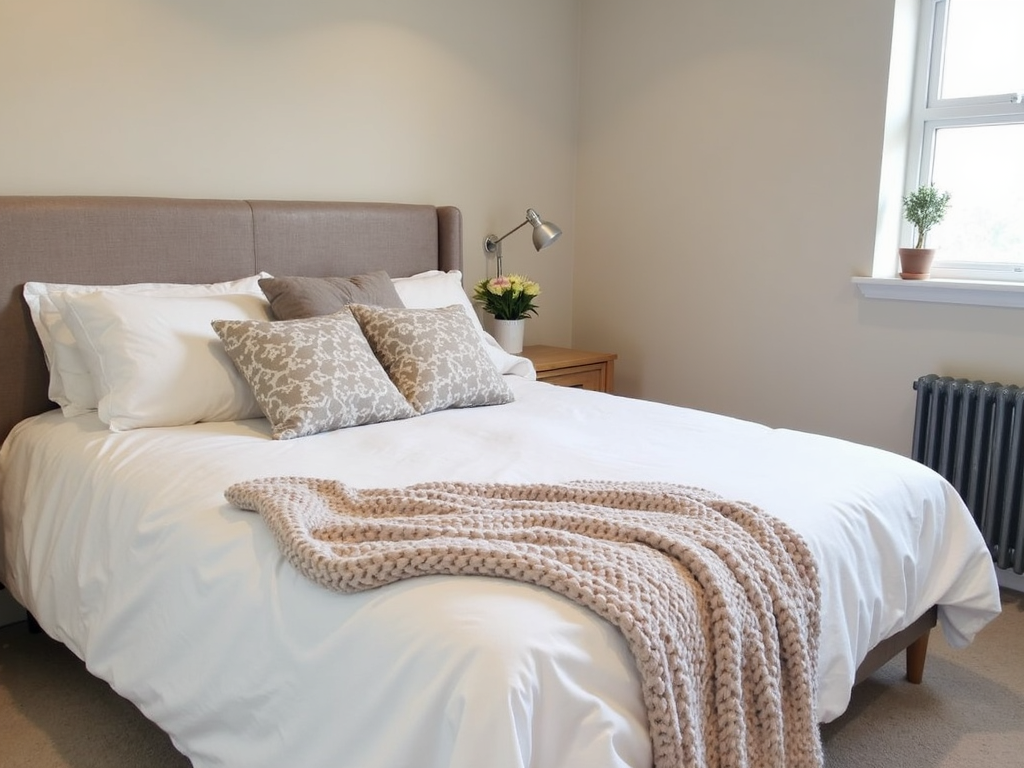 Cozy bedroom with personal touches