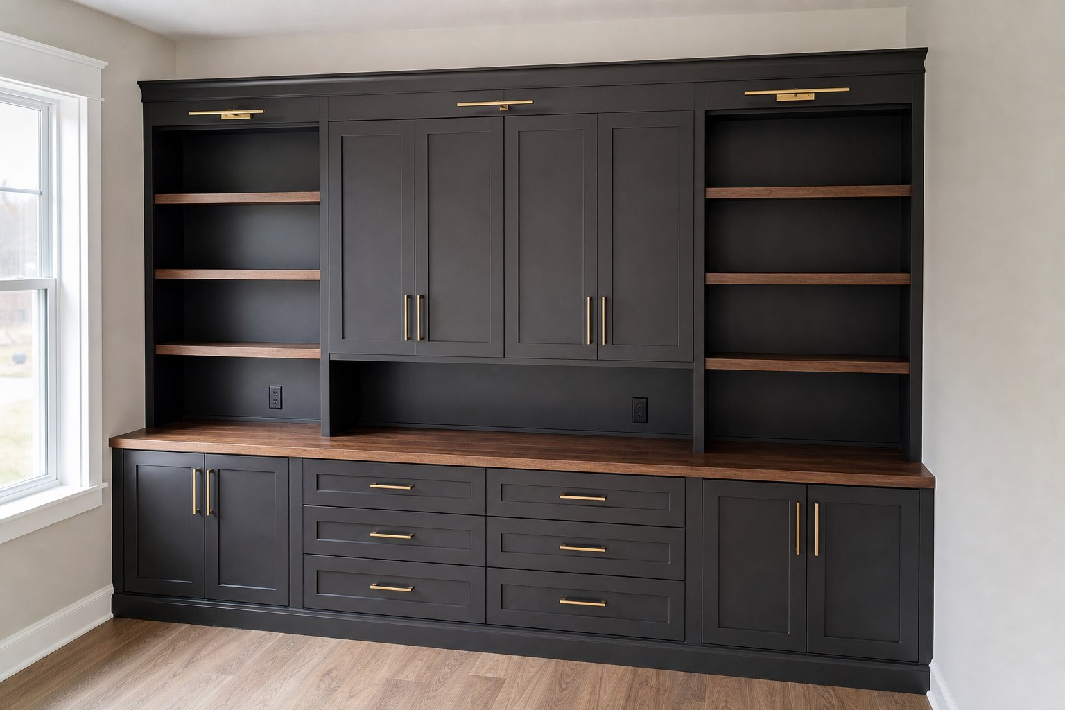 Completed advanced cabinet furniture assembly project