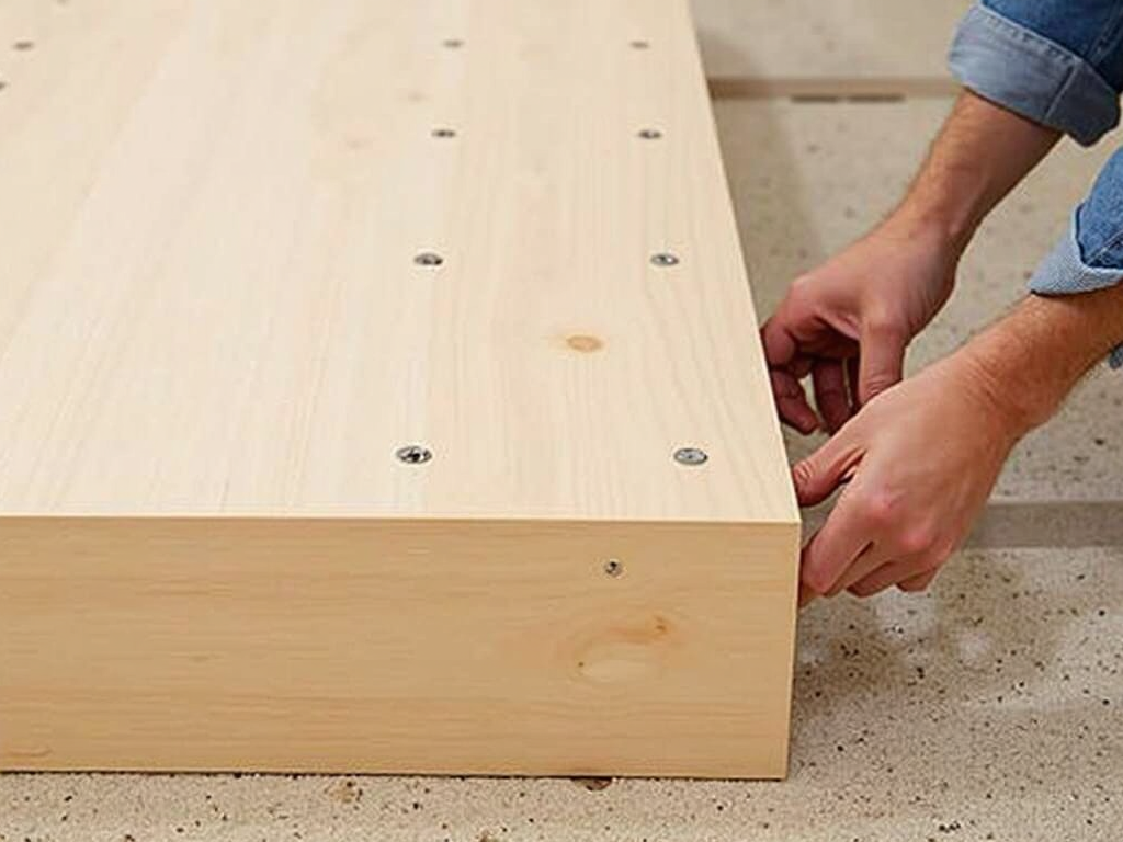 Attaching side panels to futon base