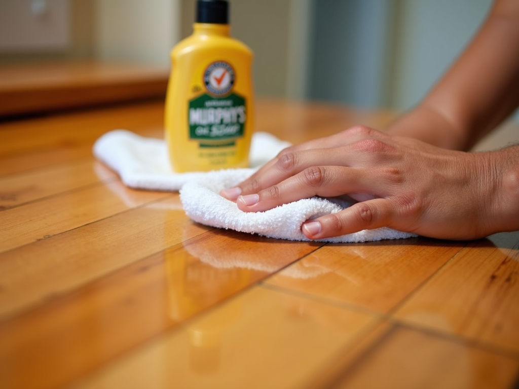 Cleaning wooden furniture with Murphy’s Oil Soap