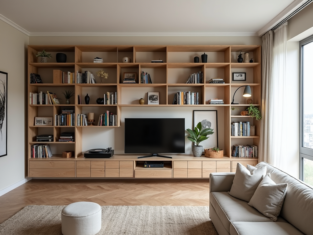 Modular shelves in a customizable layout