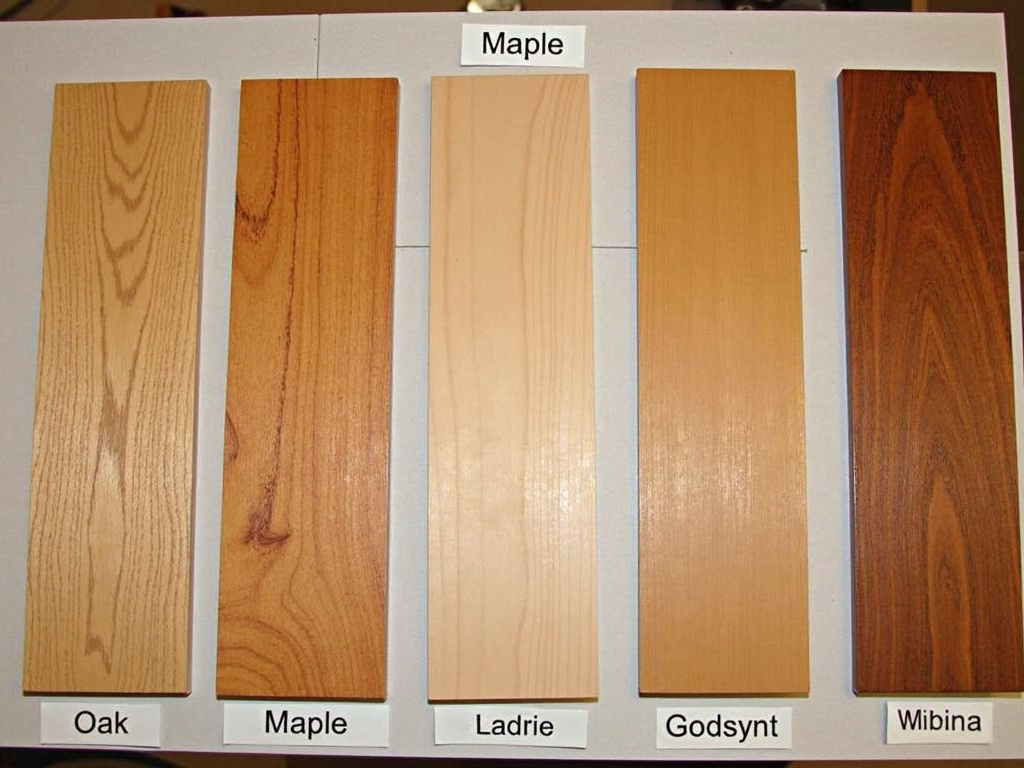 Different types of wood