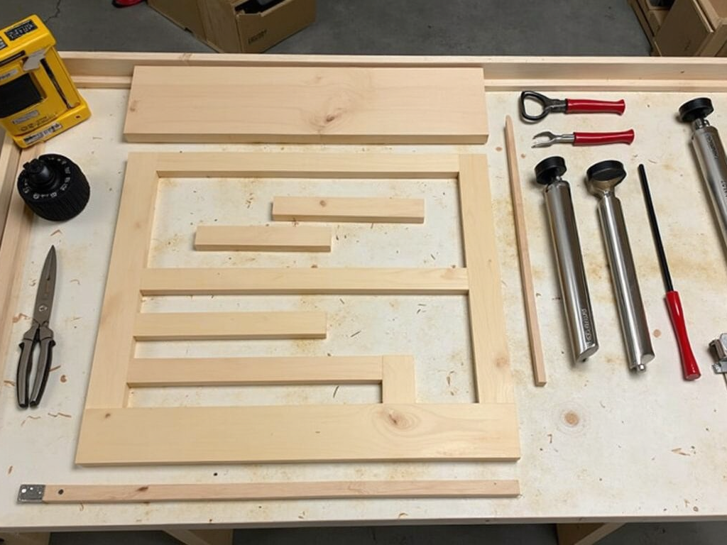 Organized workspace for dresser assembly