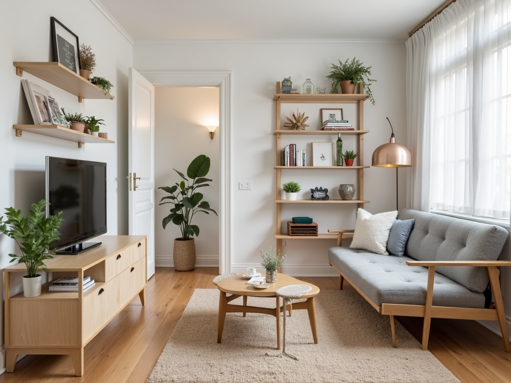 Smart furniture choices in a small living room