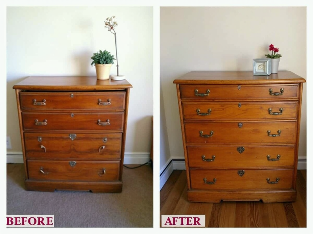 Furniture restoration project.