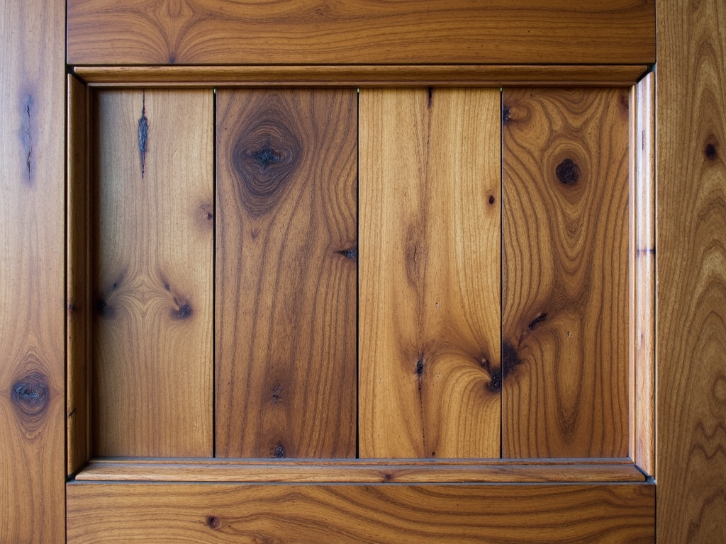 Reclaimed wood cabinet door