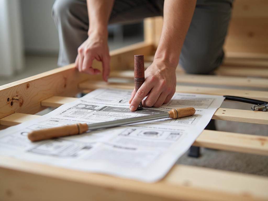 Assembling a bed frame